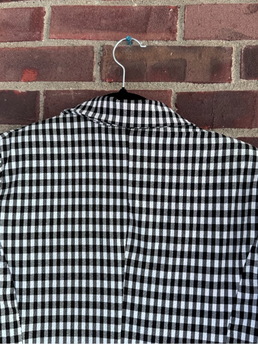 Maison d’Amelie Paris Black and White Plaid Blazer Size Medium M Regular - Picture 6 of 8